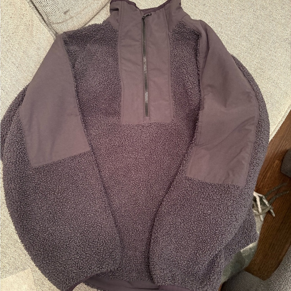 Marine Layer Dark Gray Sherpa Jacket